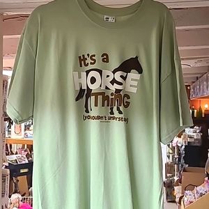 Green sleeve shirt size extra large can be used as t-shirt